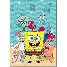 Carregar imagem no visualizador da galeria, Quebra-Cabeça de Madeira 3D - Bob Esponja