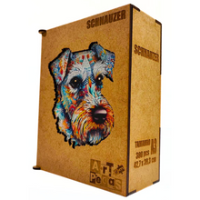 Carregar imagem no visualizador da galeria, Quebra-Cabeça de Madeira 3D - Schnauzer