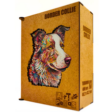 Carregar imagem no visualizador da galeria, Quebra-Cabeça de Madeira 3D - Border Collie