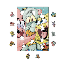 Carregar imagem no visualizador da galeria, Quebra-Cabeça de Madeira 3D - Bob Esponja