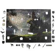 Carregar imagem no visualizador da galeria, Quebra-Cabeça de Madeira 3D - Hogwarts