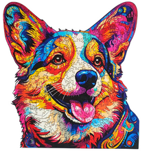 Carregar imagem no visualizador da galeria, Quebra-Cabeça de Madeira 3D - Corgi