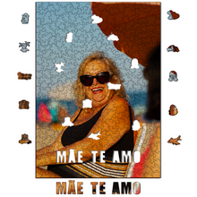 Carregar imagem no visualizador da galeria, Sua Foto com Molde Dia das Mães - Quebra-Cabeça de Madeira 3D Personalizável - Kit