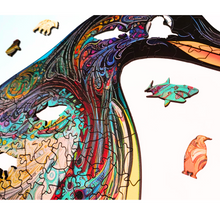 Carregar imagem no visualizador da galeria, Quebra-Cabeça de Madeira 3D - O Pinguim