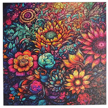 Carregar imagem no visualizador da galeria, Quebra-Cabeça de Madeira 3D - Floral