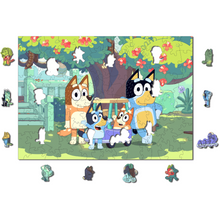 Carregar imagem no visualizador da galeria, Quebra-Cabeça de Madeira 3D - Bluey