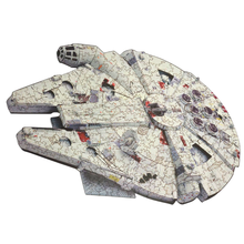 Carregar imagem no visualizador da galeria, Quebra-Cabeça de Madeira 3D - Millennium Falcon