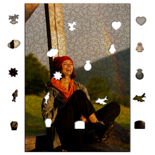 Carregar imagem no visualizador da galeria, Sua Imagem com suas Peças Temáticas - Quebra-Cabeça de Madeira 3D Personalizável