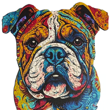 Carregar imagem no visualizador da galeria, Quebra-Cabeça de Madeira 3D - Bulldog Inglês