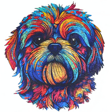 Carregar imagem no visualizador da galeria, Quebra-Cabeça de Madeira 3D - Shih Tzu