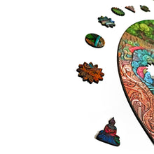 Carregar imagem no visualizador da galeria, Quebra-Cabeça de Madeira 3D - Mandala Buda