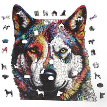 Carregar imagem no visualizador da galeria, Quebra-Cabeça de Madeira 3D - Husky