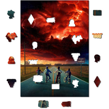 Carregar imagem no visualizador da galeria, Quebra-Cabeça de Madeira 3D - Stranger Things