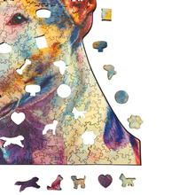 Carregar imagem no visualizador da galeria, Quebra-Cabeça de Madeira 3D - Bull Terrier