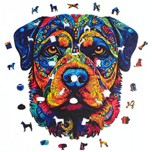 Carregar imagem no visualizador da galeria, Quebra-Cabeça de Madeira 3D - Rottweiler