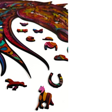 Carregar imagem no visualizador da galeria, Quebra-Cabeça de Madeira 3D - Cavalo
