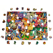 Carregar imagem no visualizador da galeria, Quebra-Cabeça de Madeira 3D - Poster Pokemon
