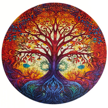 Carregar imagem no visualizador da galeria, Quebra-Cabeça de Madeira 3D - Mandala Árvore da Vida