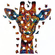 Carregar imagem no visualizador da galeria, Quebra-Cabeça de Madeira 3D - Girafa