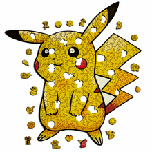 Carregar imagem no visualizador da galeria, Quebra-Cabeça de Madeira 3D - Pikachu Original
