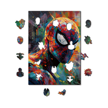 Carregar imagem no visualizador da galeria, Quebra-Cabeça de Madeira 3D - Homem Aranha