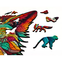 Carregar imagem no visualizador da galeria, Quebra-Cabeça de Madeira 3D - Lobo Selvagem