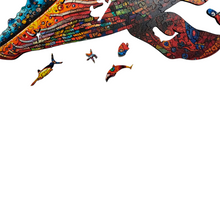 Carregar imagem no visualizador da galeria, Quebra-Cabeça de Madeira 3D - Baleia