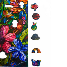 Carregar imagem no visualizador da galeria, Quebra-Cabeça de Madeira 3D - Flores