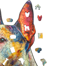 Carregar imagem no visualizador da galeria, Quebra-Cabeça de Madeira 3D - Bull Terrier