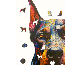 Carregar imagem no visualizador da galeria, Quebra-Cabeça de Madeira 3D - Dobermann