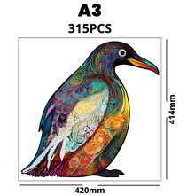 Carregar imagem no visualizador da galeria, Quebra-Cabeça de Madeira 3D - O Pinguim