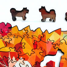Carregar imagem no visualizador da galeria, Quebra-Cabeça de Madeira 3D - Akita