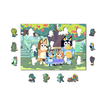 Carregar imagem no visualizador da galeria, Quebra-Cabeça de Madeira 3D - Bluey