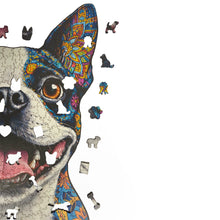 Carregar imagem no visualizador da galeria, Quebra-Cabeça de Madeira 3D - Bulldog