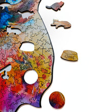 Carregar imagem no visualizador da galeria, Quebra-Cabeça de Madeira 3D - Siamês