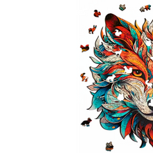 Carregar imagem no visualizador da galeria, Quebra-Cabeça de Madeira 3D - Raposa