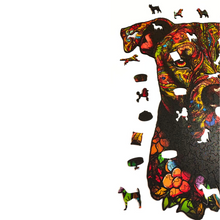 Carregar imagem no visualizador da galeria, Quebra-Cabeça de Madeira 3D - Pitbull