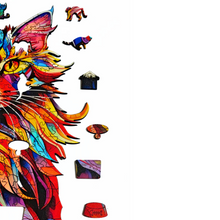 Carregar imagem no visualizador da galeria, Quebra-Cabeça de Madeira 3D - Maine Coon