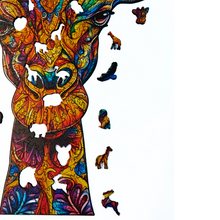 Carregar imagem no visualizador da galeria, Quebra-Cabeça de Madeira 3D - Girafa