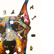 Carregar imagem no visualizador da galeria, Quebra-Cabeça de Madeira 3D - Dobermann