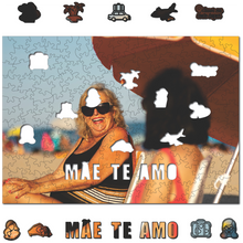 Carregar imagem no visualizador da galeria, Sua Foto com Molde Dia das Mães - Quebra-Cabeça de Madeira 3D Personalizável