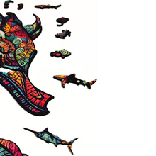 Carregar imagem no visualizador da galeria, Quebra-Cabeça de Madeira 3D - Cavalo Marinho