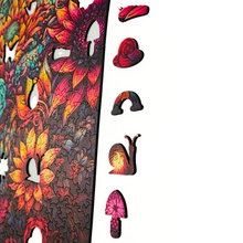Carregar imagem no visualizador da galeria, Quebra-Cabeça de Madeira 3D - Floral