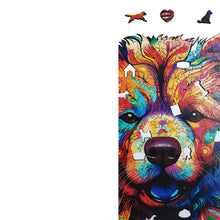 Carregar imagem no visualizador da galeria, Quebra-Cabeça de Madeira 3D - Chow Chow