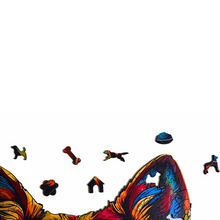 Carregar imagem no visualizador da galeria, Quebra-Cabeça de Madeira 3D - Pastor Majestoso