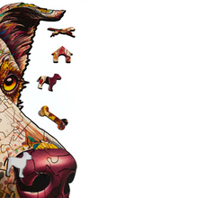 Carregar imagem no visualizador da galeria, Quebra-Cabeça de Madeira 3D - Border Collie