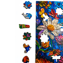 Carregar imagem no visualizador da galeria, Quebra-Cabeça de Madeira 3D - Flores