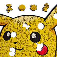 Carregar imagem no visualizador da galeria, Quebra-Cabeça de Madeira 3D - Pikachu Original
