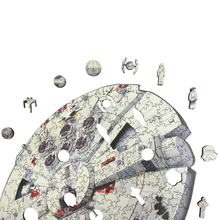 Carregar imagem no visualizador da galeria, Quebra-Cabeça de Madeira 3D - Millennium Falcon