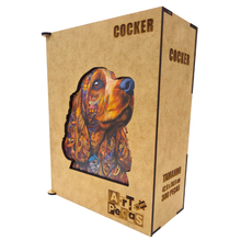 Carregar imagem no visualizador da galeria, Quebra-Cabeça de Madeira 3D - Cocker